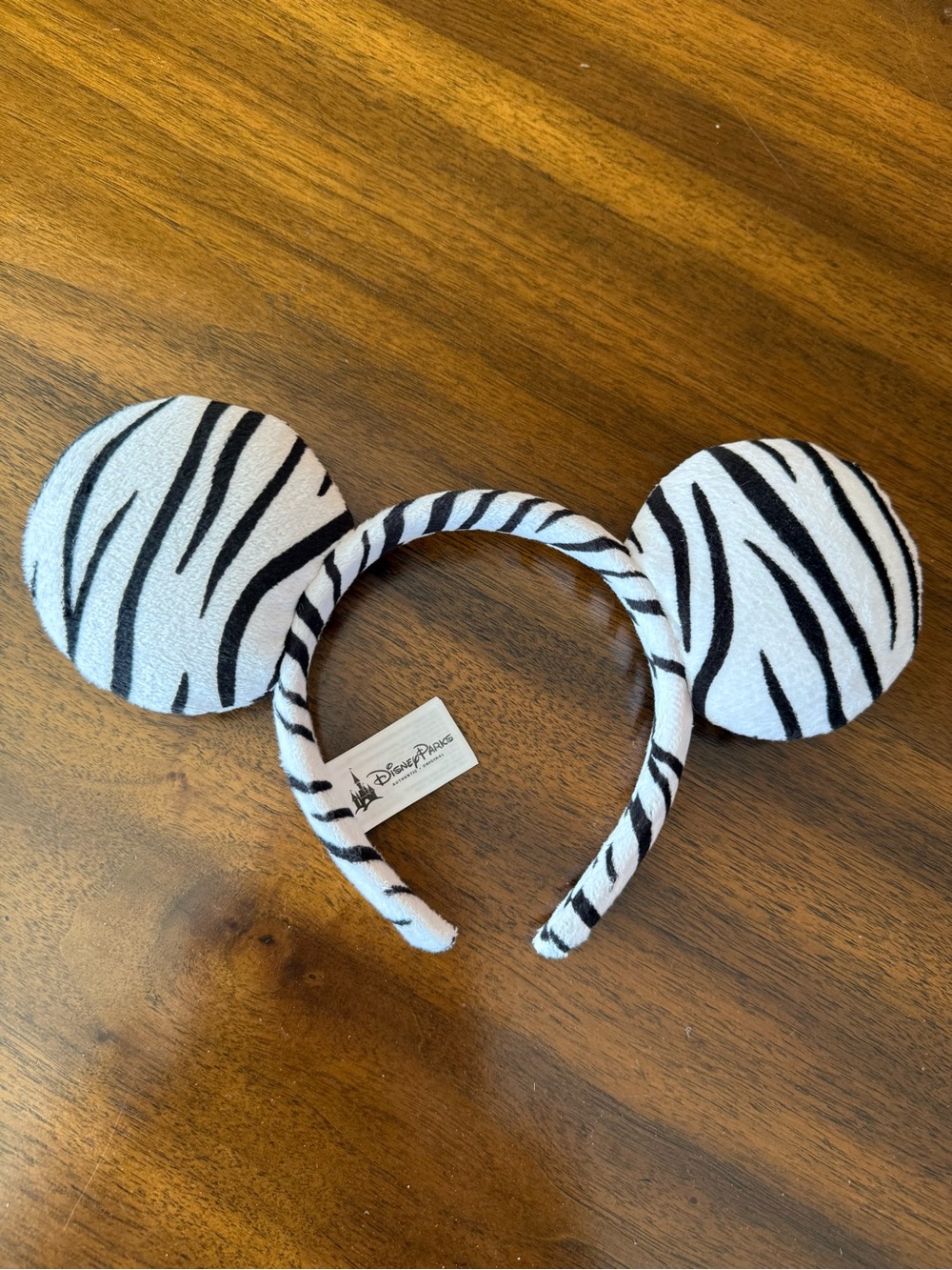 Disney Parks Black and White Zebra Ears Headband